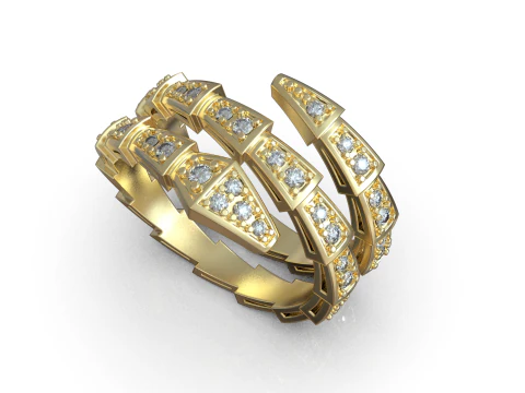 Serpenti ring model 933 3D Print Model