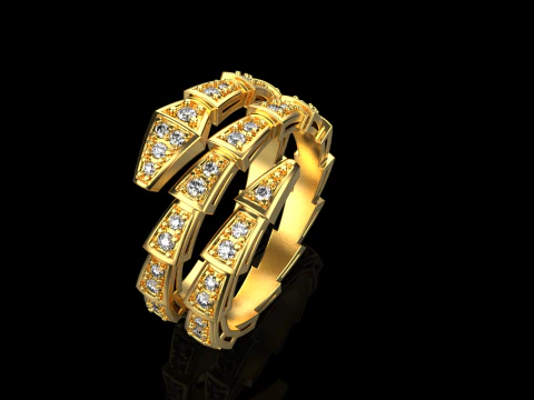 Serpenti ring model 933 3D Print Model