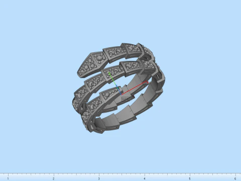 Serpenti ring model 933 3D Print Model