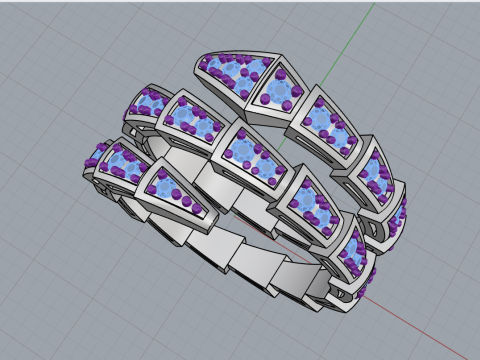 Serpenti ring model 933 Modello di stampa 3D