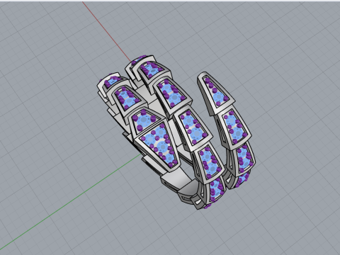 Serpenti ring model 933 Modello di stampa 3D