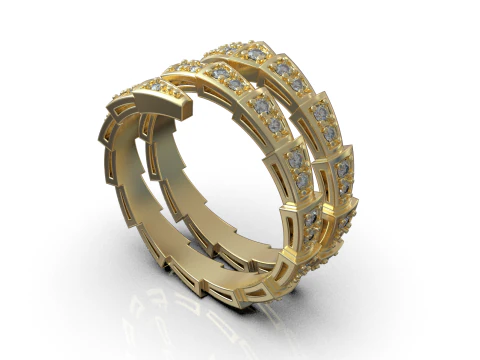 Serpenti ring model 933 3D Print Model