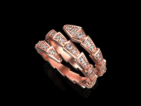 Serpenti ring model 933 3D Print Model