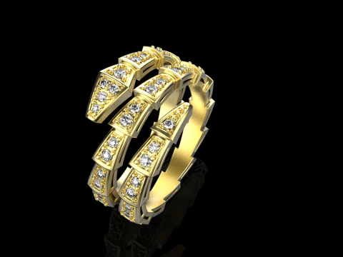 Serpenti ring model 933 3D Print Model