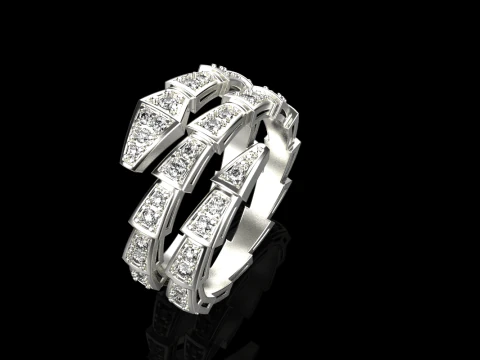 Serpenti ring model 933 3D Print Model