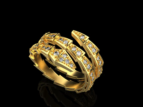 Serpenti ring model 933 3D Print Model