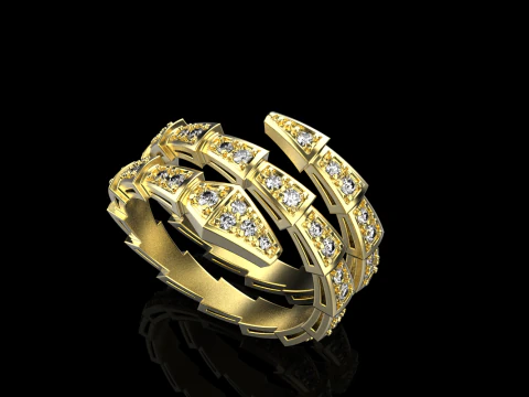 Serpenti ring model 933 3D Print Model