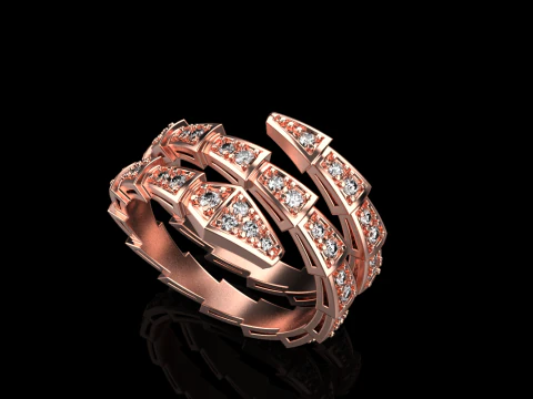 Serpenti ring model 933 3D Print Model