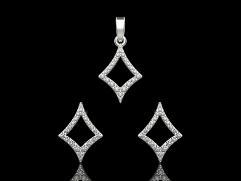 Stud earring model 932 3D Принт Модель