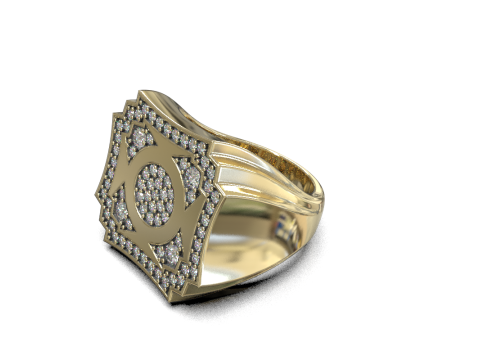 Signet ring model 931 3D प्रिंट मॉडल