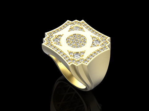 Signet ring model 931 3D प्रिंट मॉडल