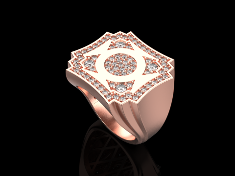 Signet ring model 931 3D प्रिंट मॉडल
