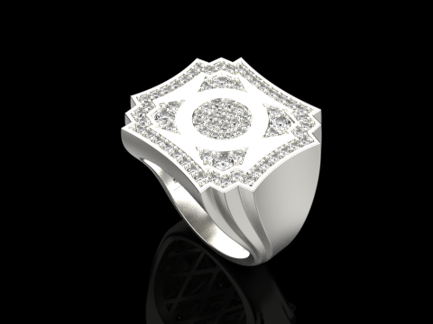 Signet ring model 931 3D प्रिंट मॉडल