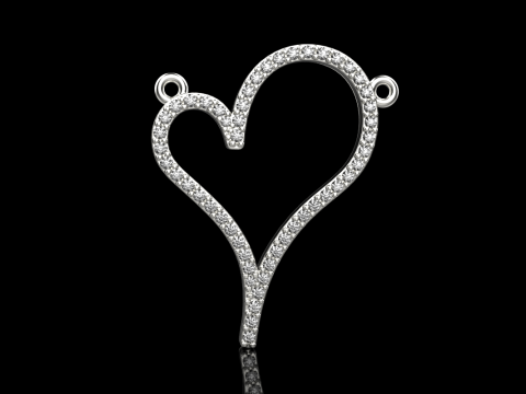 Heart pendant model 930 3D Print Model