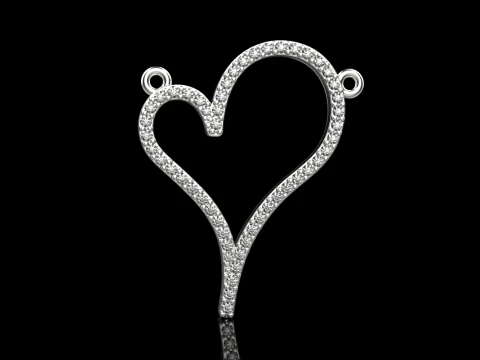 Colgante coraz&oacute;n modelo 930 Modelo de impresión 3D