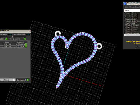 Heart pendant model 930 Model do druku 3D