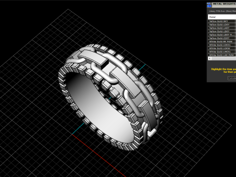 Wedding rings model 929 Modello di stampa 3D