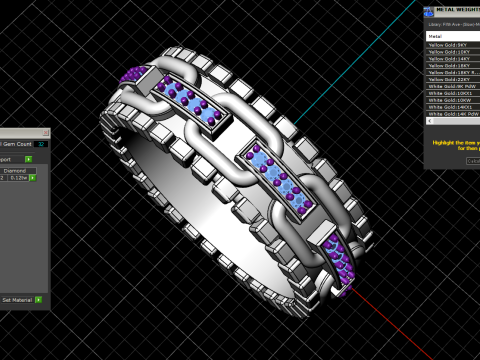 Wedding rings model 929 Modello di stampa 3D