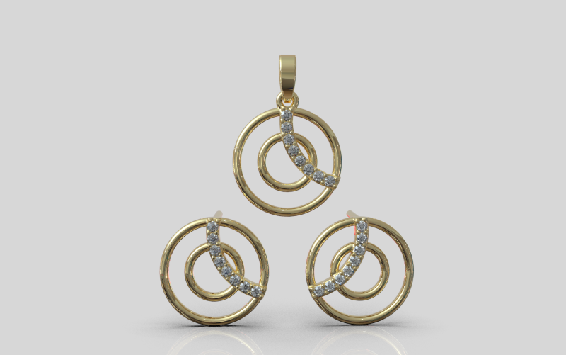 Stud earring model 919 3D Print Model .c4d .max .obj .3ds .fbx .stl .blend 