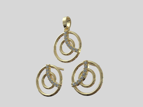 Stud earring model 919 3D Print Model