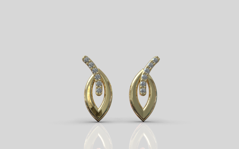 Earring model 914 Model do druku 3D .c4d .max .obj .3ds .fbx .stl .blend