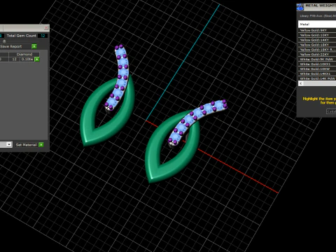 Earring model 914 3D Print Model
