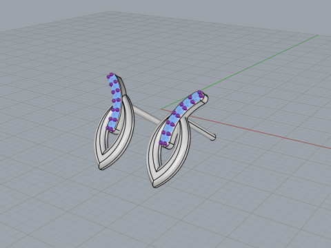 Earring model 914 Model do druku 3D