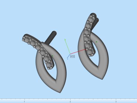 Earring model 914 Model do druku 3D