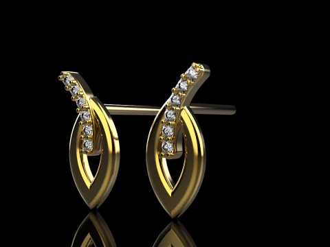 Earring model 914 3D Print Model