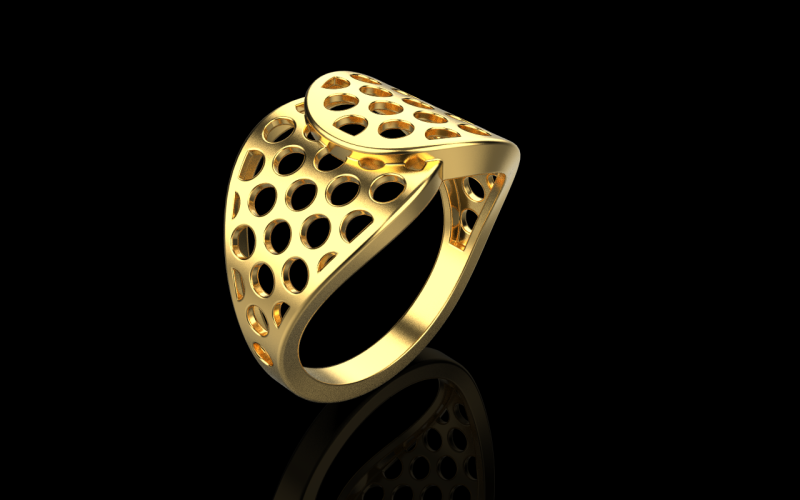 Lightweight ring model 909 3D Принт Модель .c4d .max .obj .3ds .fbx .stl .blend