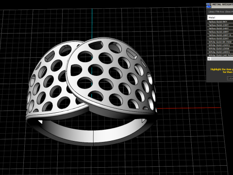 Lightweight ring model 909 3D Принт Модель