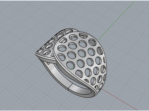 Lightweight ring model 909 3D Принт Модель