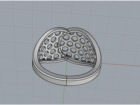 Lightweight ring model 909 3D Принт Модель