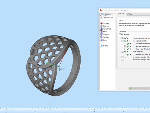 Lightweight ring model 909 3D Принт Модель