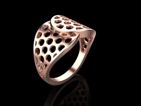 Lightweight ring model 909 3D Принт Модель