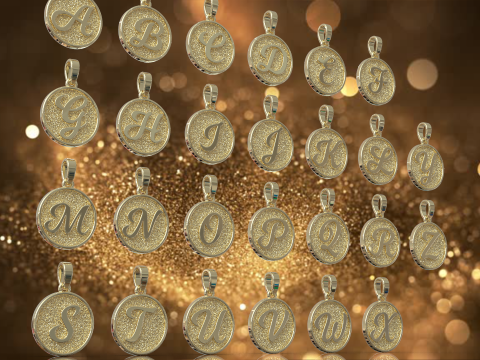 Initial pendant model 908 3D Baskı Modeli