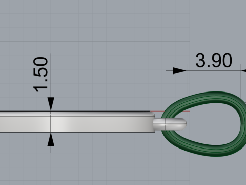 Initial pendant model 908 3D Baskı Modeli