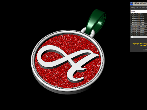 Initial pendant model 908 3D Baskı Modeli