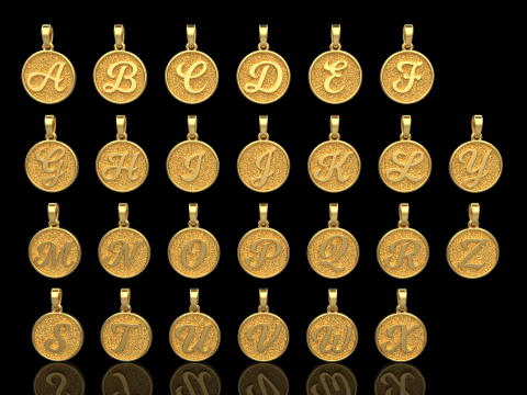 Initial pendant model 908 3D Baskı Modeli