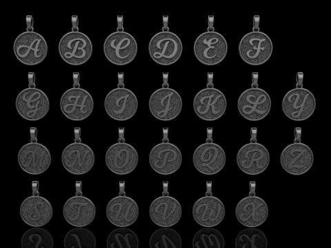 Initial pendant model 908 3D Baskı Modeli