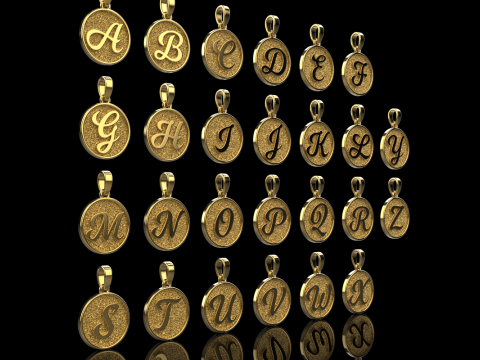 Initial pendant model 908 3D Baskı Modeli