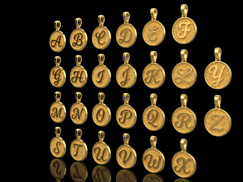 Initial pendant model 908 3D Baskı Modeli