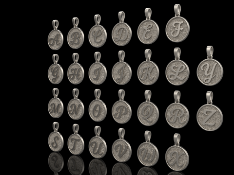 Initial pendant model 908 3D Baskı Modeli