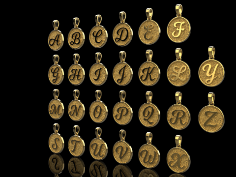 Initial pendant model 908 3D Baskı Modeli