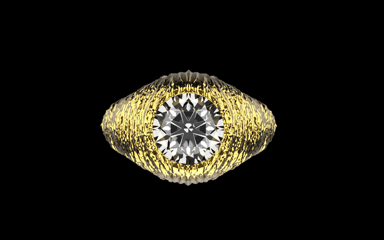 Texture signet ring model 907 3D Print Model .c4d .max .obj .3ds .fbx .stl .blend 