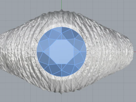 Texture signet ring model 907 3D Print Model