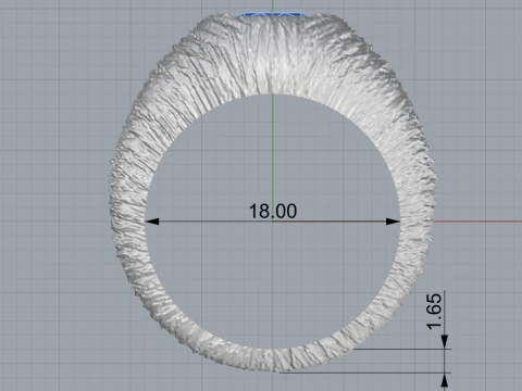 Texture signet ring model 907 3D Print Model