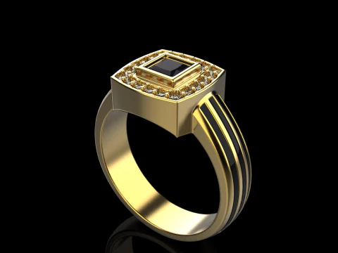 Cushion form ring mdel 904 3D Print Model