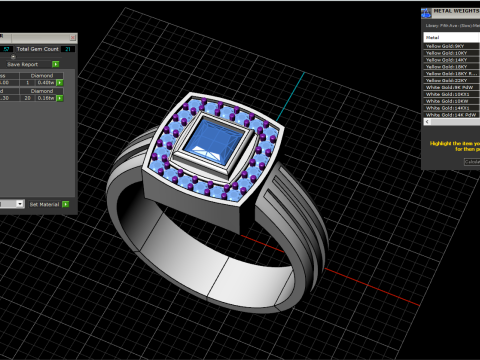 Cushion form ring mdel 904 3D printmodel