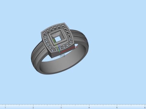 Cushion form ring mdel 904 3D printmodel
